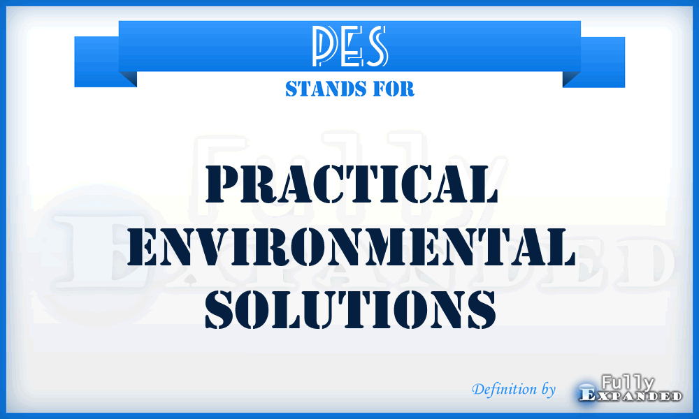 PES - Practical Environmental Solutions
