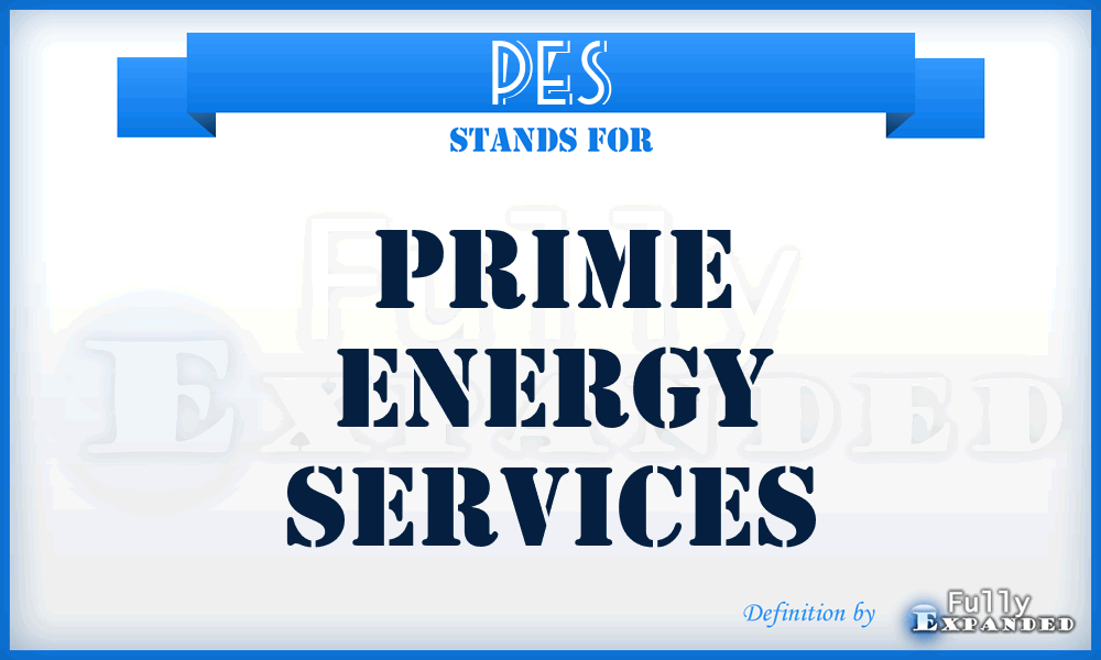 PES - Prime Energy Services