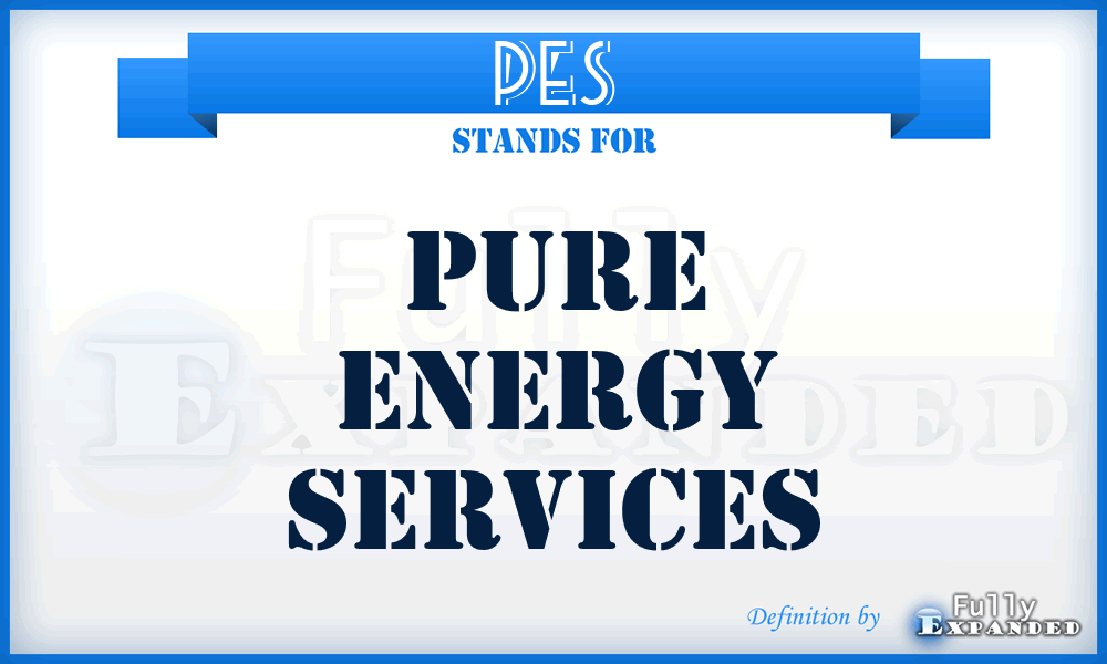 PES - Pure Energy Services