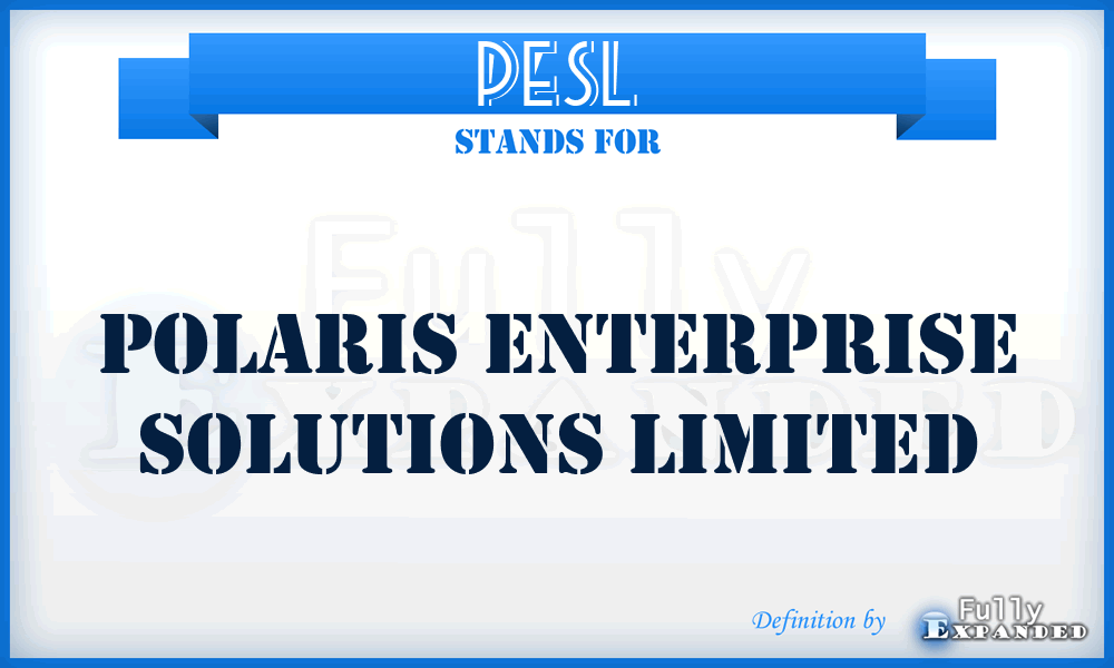 PESL - Polaris Enterprise Solutions Limited