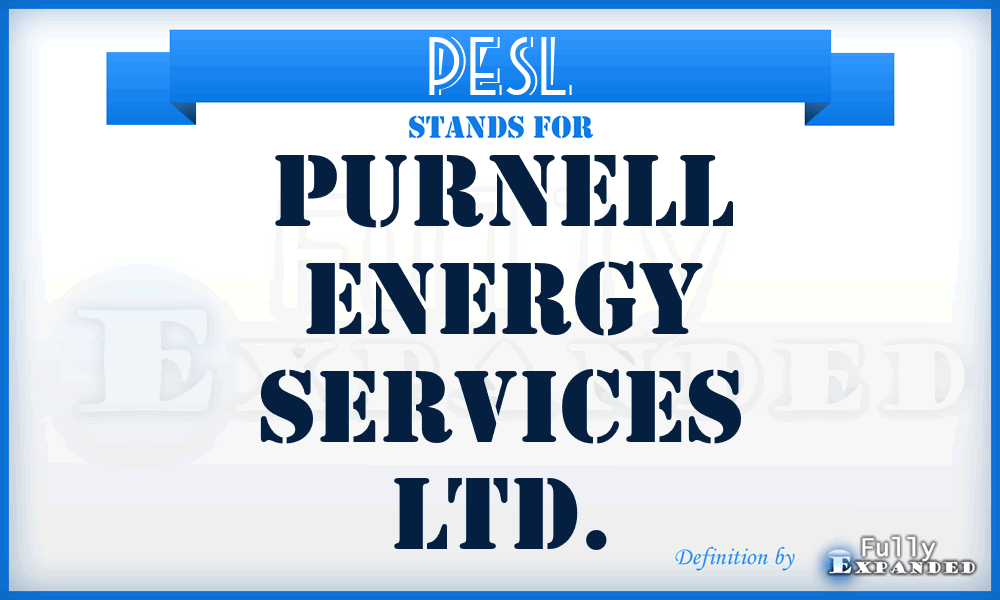 PESL - Purnell Energy Services Ltd.