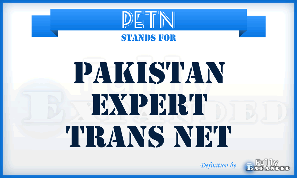 PETN - Pakistan Expert Trans Net