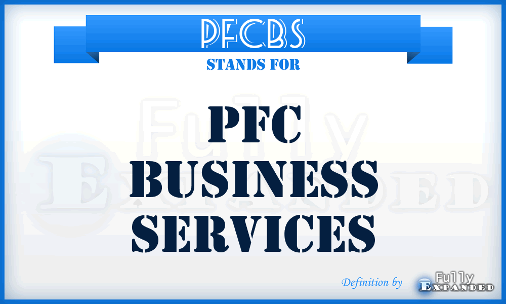 PFCBS - PFC Business Services