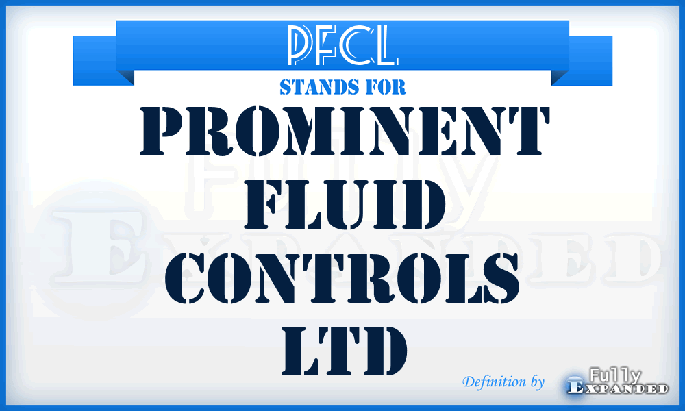 PFCL - Prominent Fluid Controls Ltd