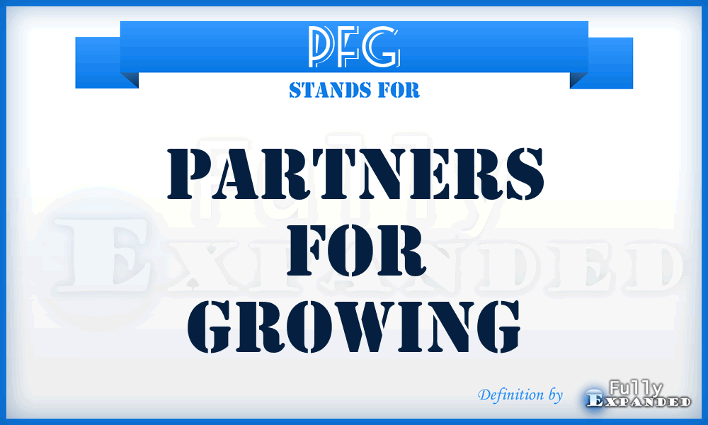 PFG - Partners For Growing