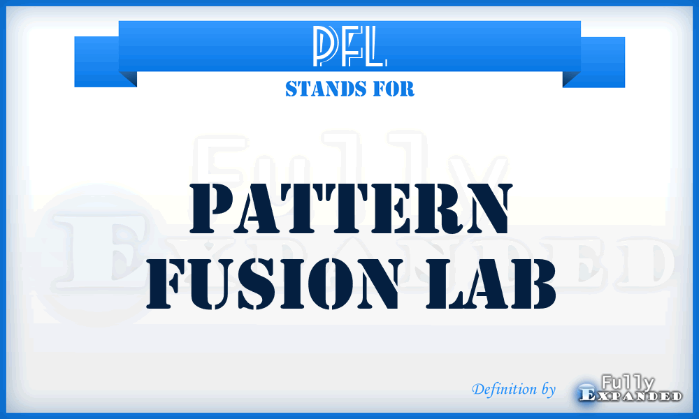 PFL - Pattern Fusion Lab
