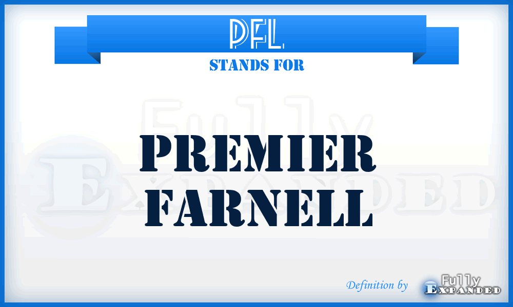 PFL - Premier Farnell
