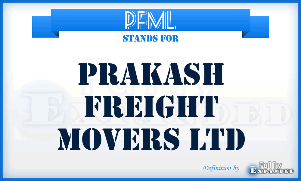 PFML - Prakash Freight Movers Ltd