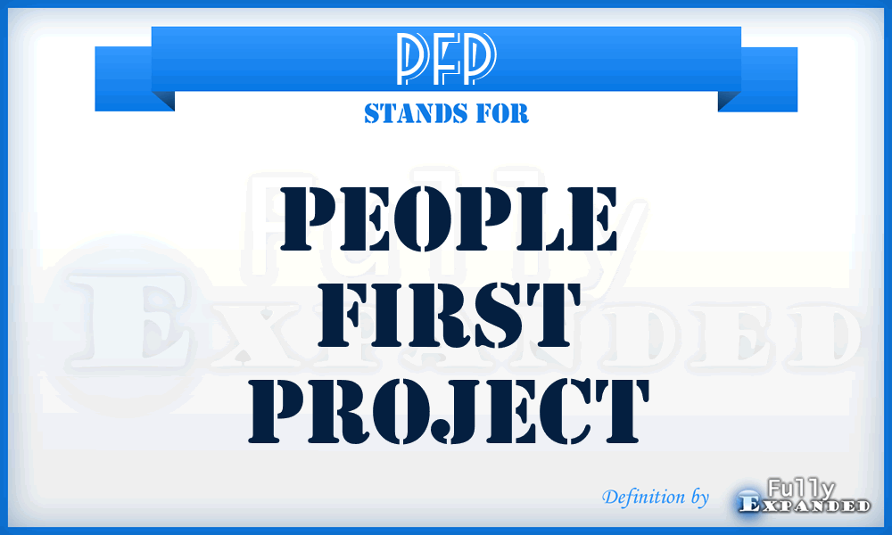 PFP - People First Project