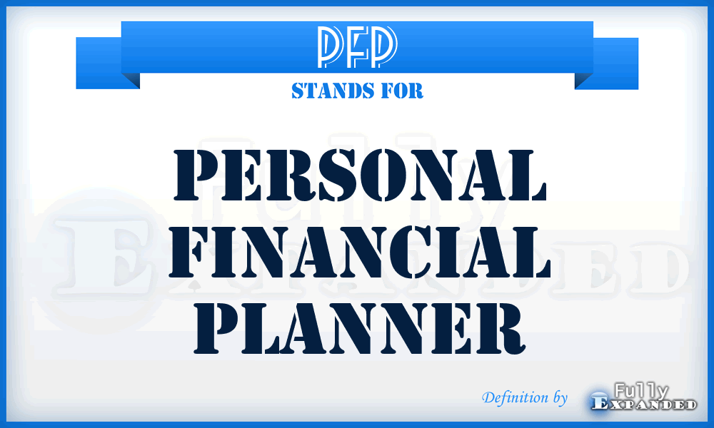 PFP - Personal Financial Planner