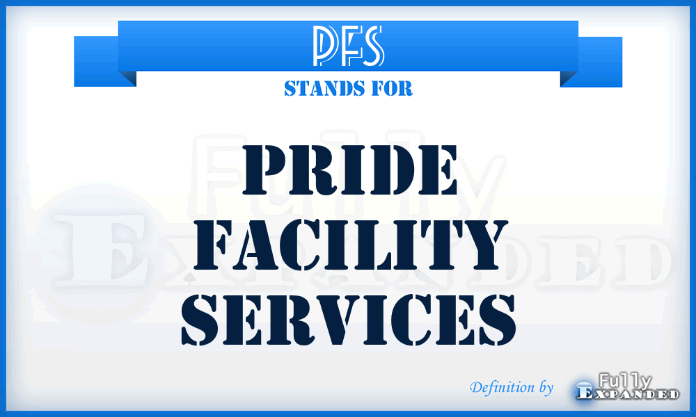 PFS - Pride Facility Services