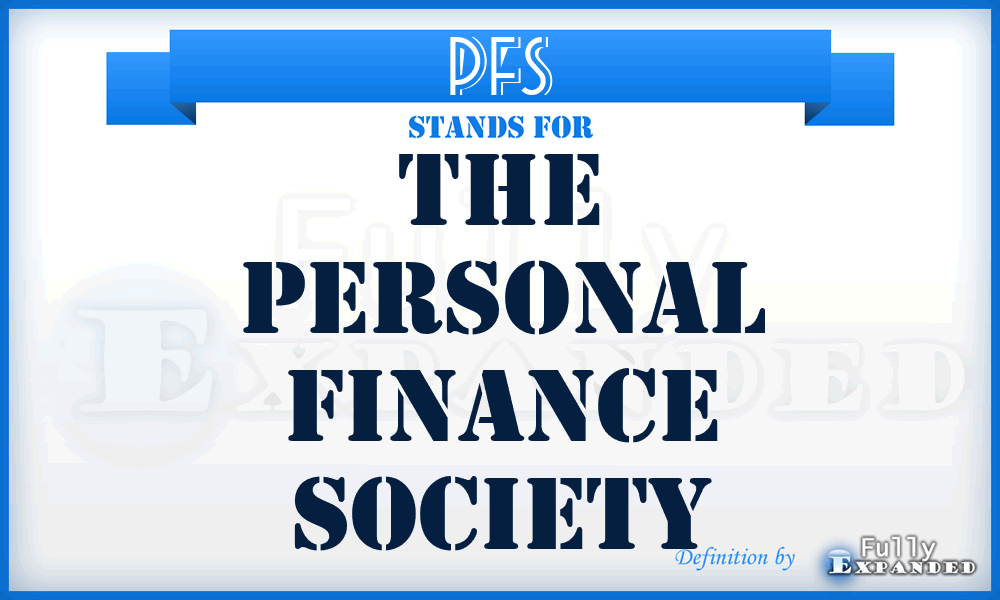 PFS - The Personal Finance Society