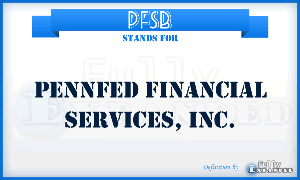 PFSB - PennFed Financial Services, Inc.