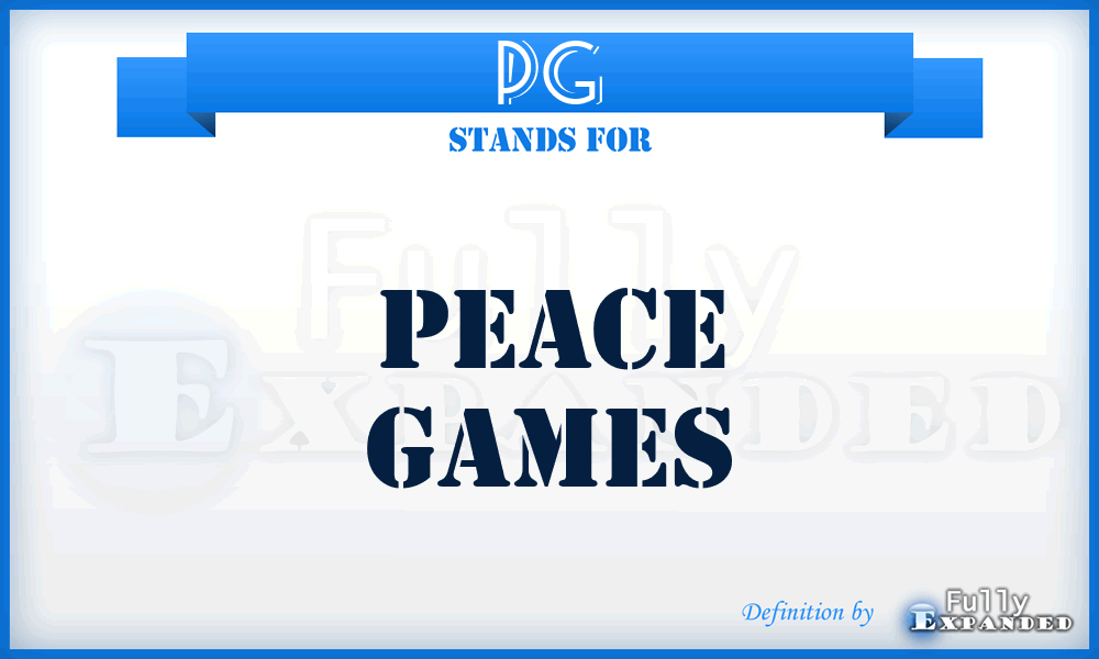 PG - Peace Games