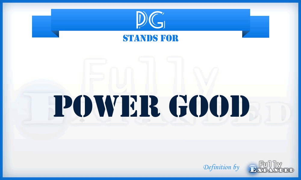 PG - Power Good