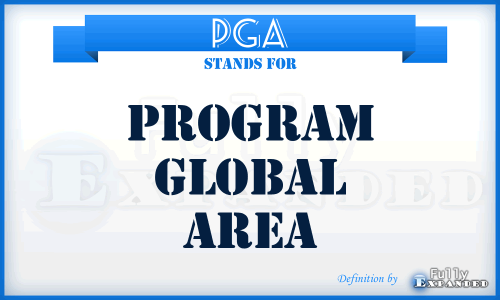 PGA - Program Global Area