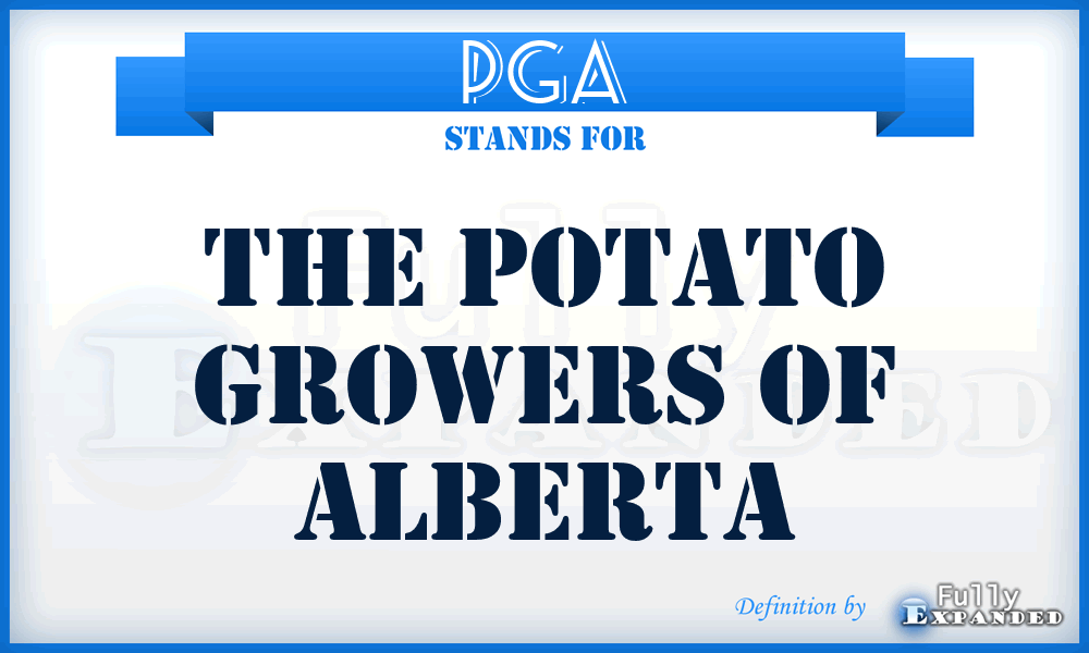 PGA - The Potato Growers Of Alberta