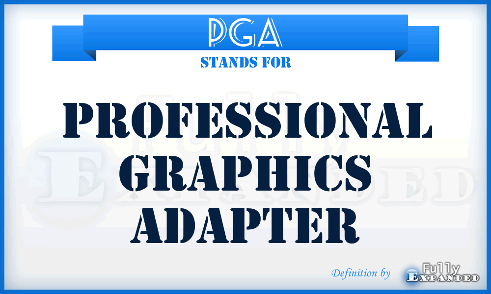 PGA - professional graphics adapter