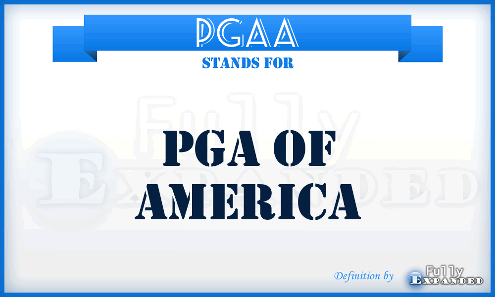 PGAA - PGA of America