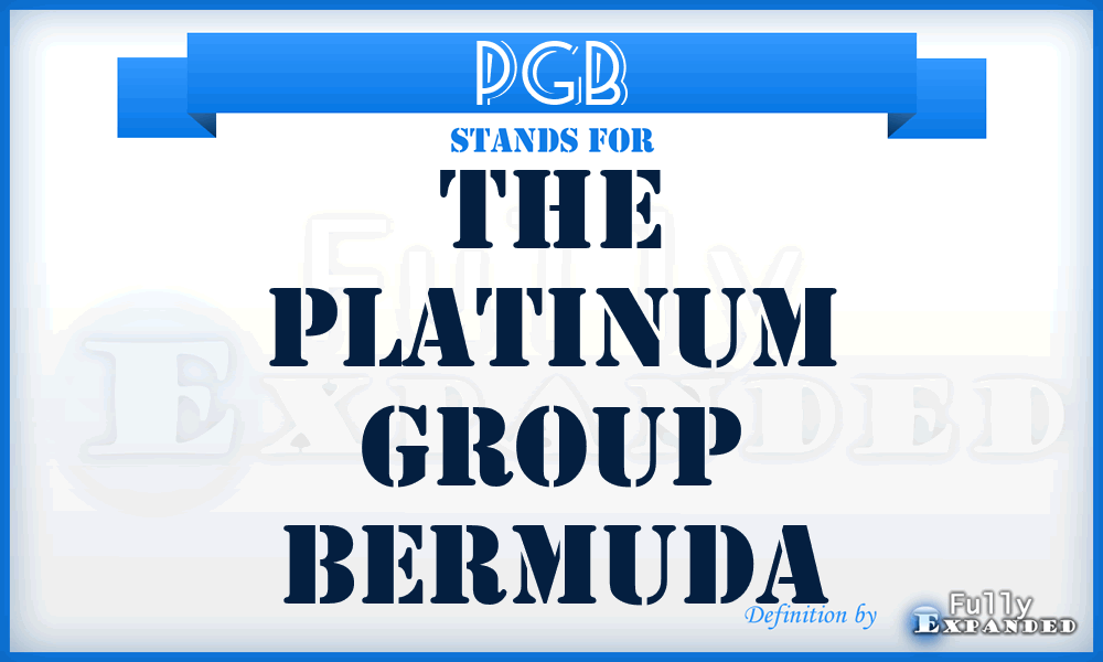 PGB - The Platinum Group Bermuda