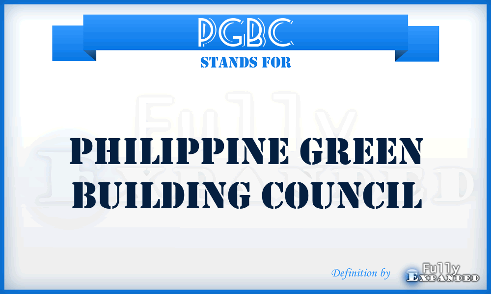 PGBC - Philippine Green Building Council