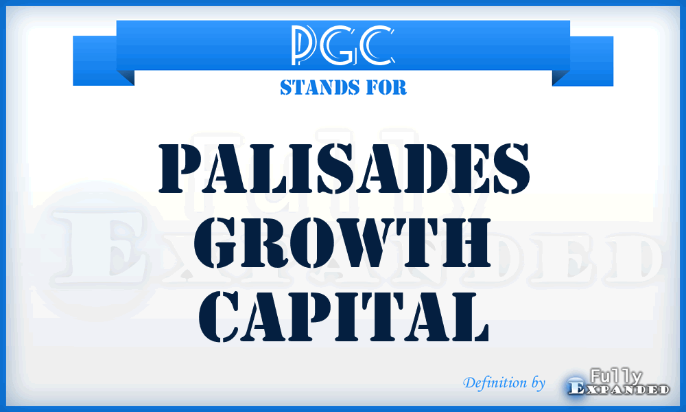 PGC - Palisades Growth Capital