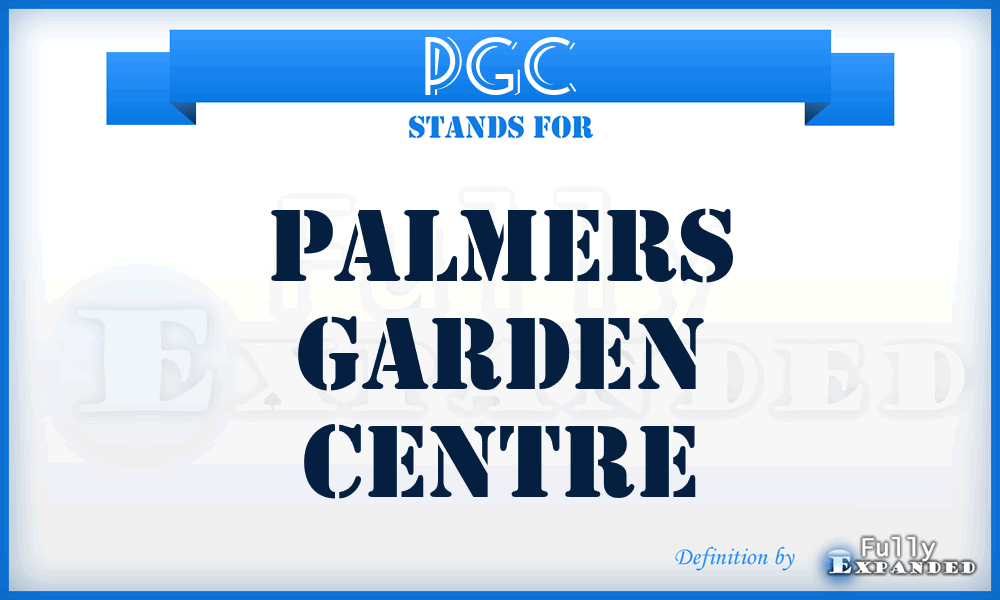 PGC - Palmers Garden Centre