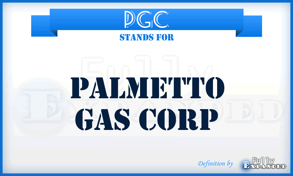 PGC - Palmetto Gas Corp
