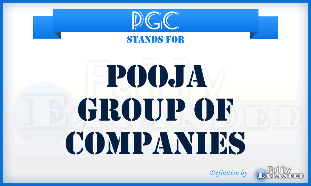 PGC - Pooja Group of Companies
