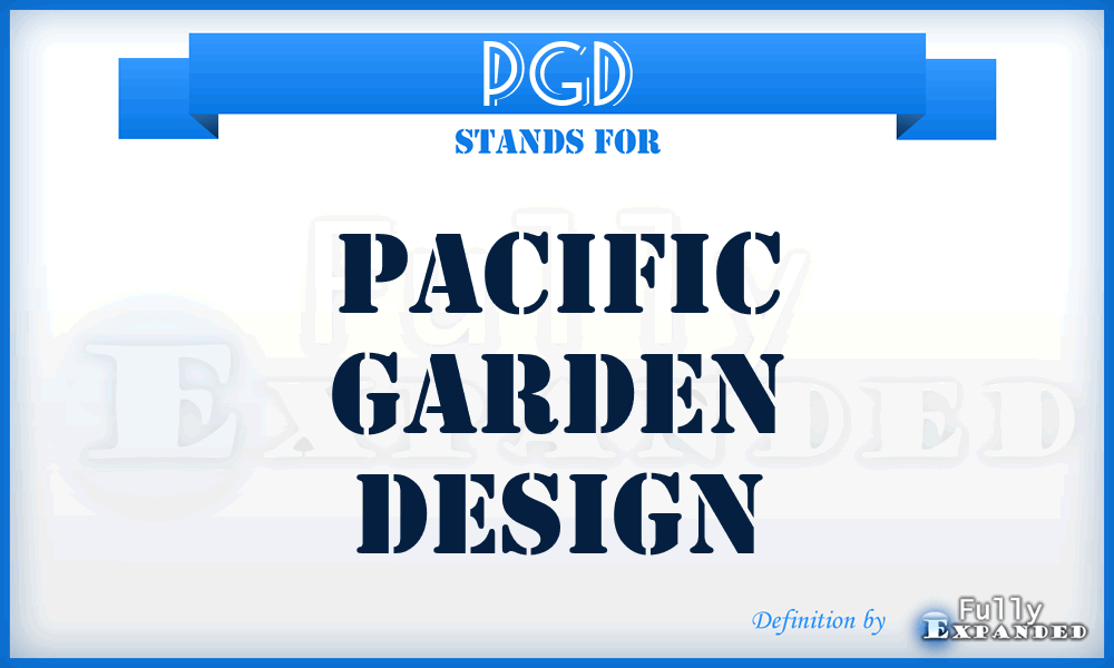 PGD - Pacific Garden Design