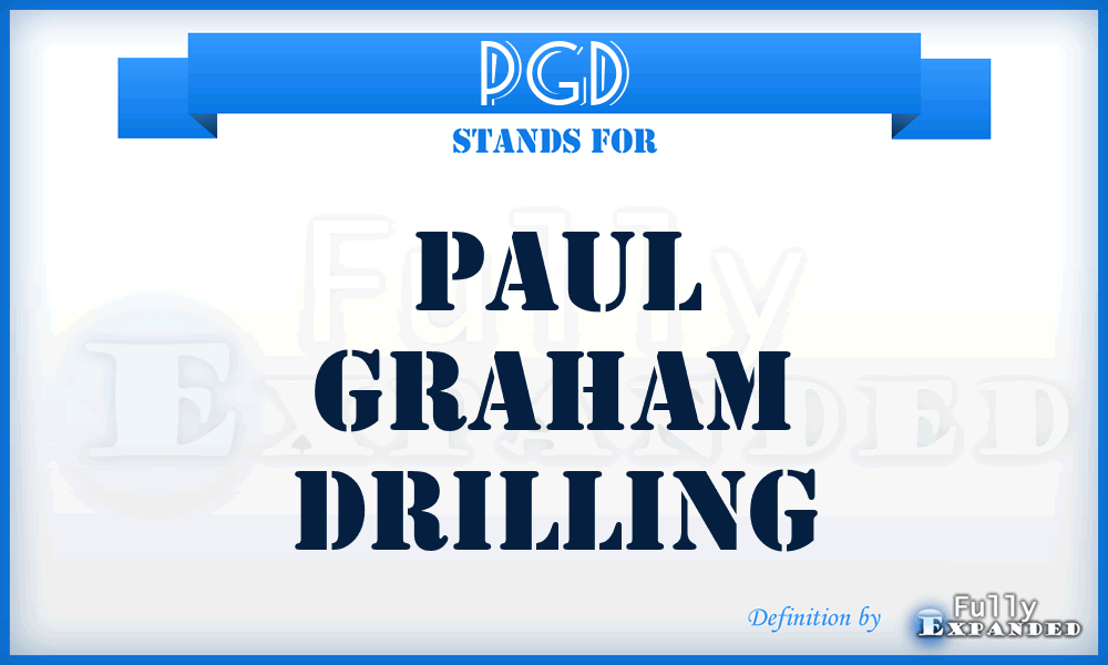 PGD - Paul Graham Drilling