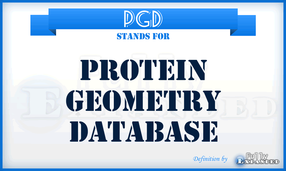 PGD - Protein Geometry Database