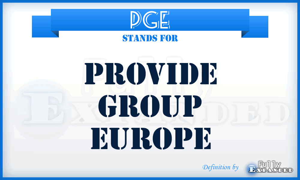 PGE - Provide Group Europe