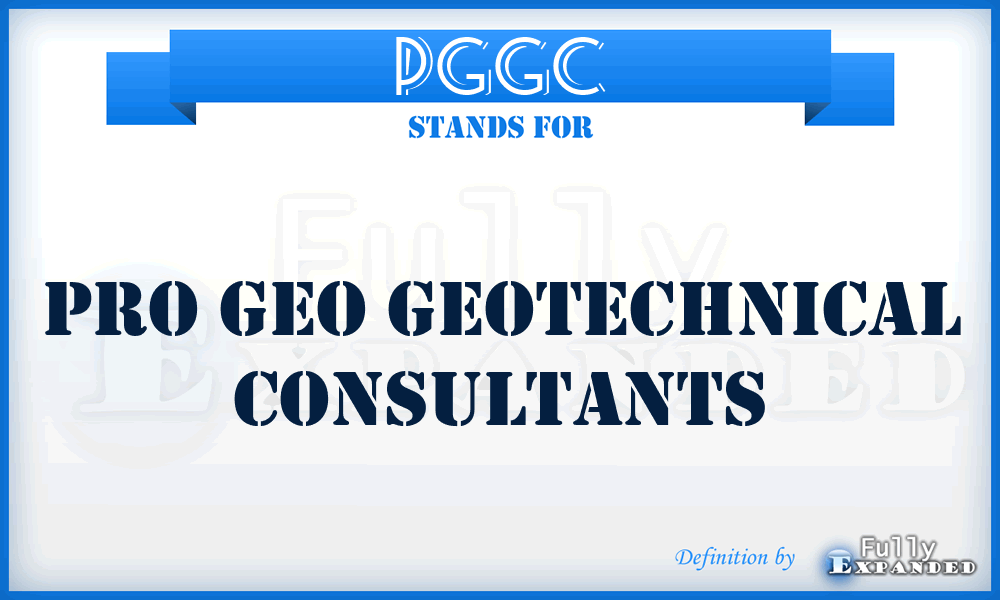 PGGC - Pro Geo Geotechnical Consultants