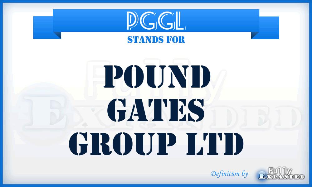 PGGL - Pound Gates Group Ltd