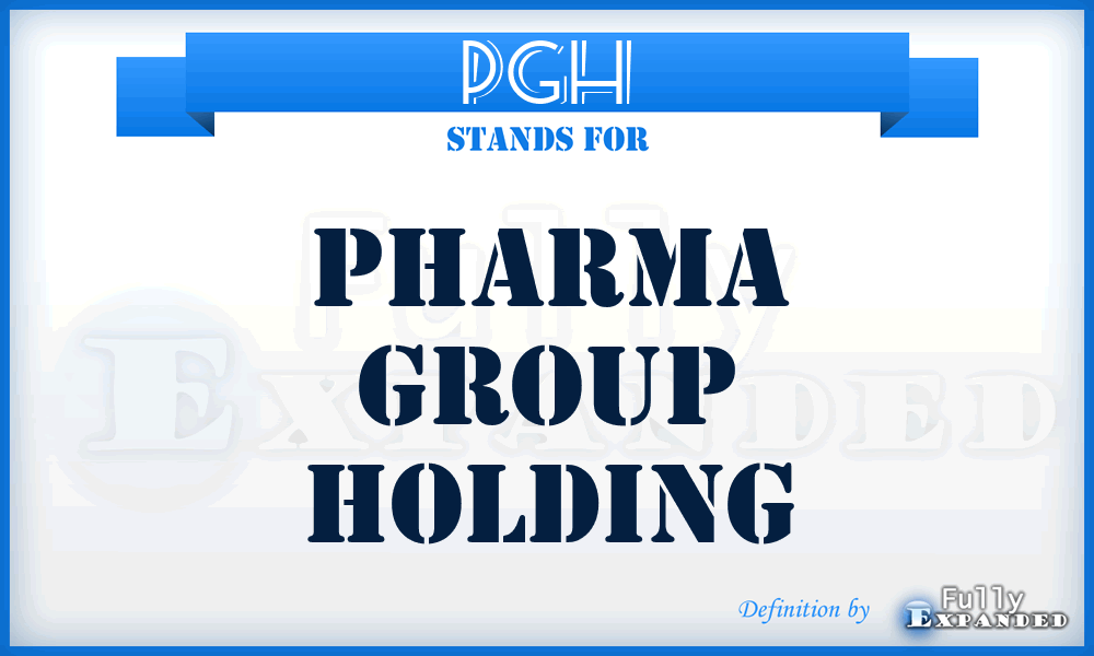 PGH - Pharma Group Holding