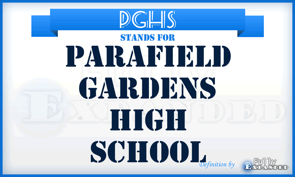 PGHS - Parafield Gardens High School