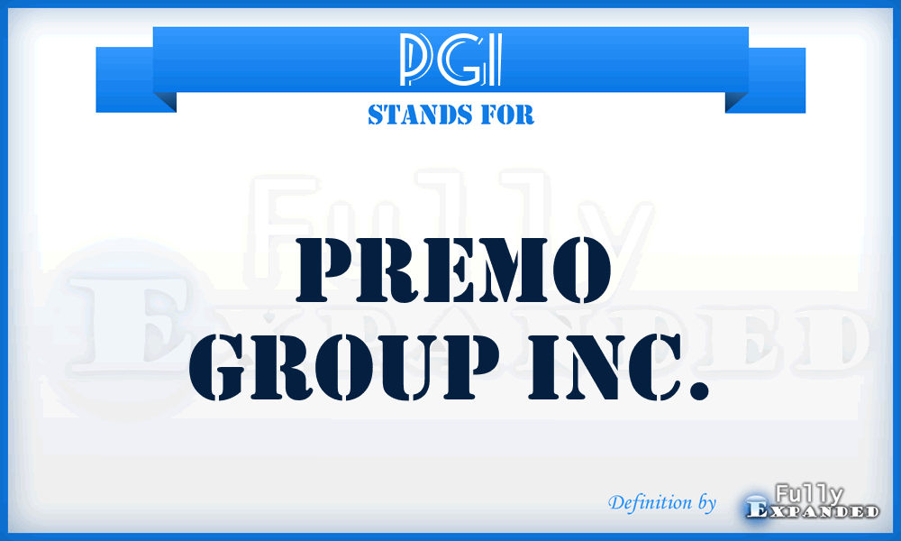 PGI - Premo Group Inc.