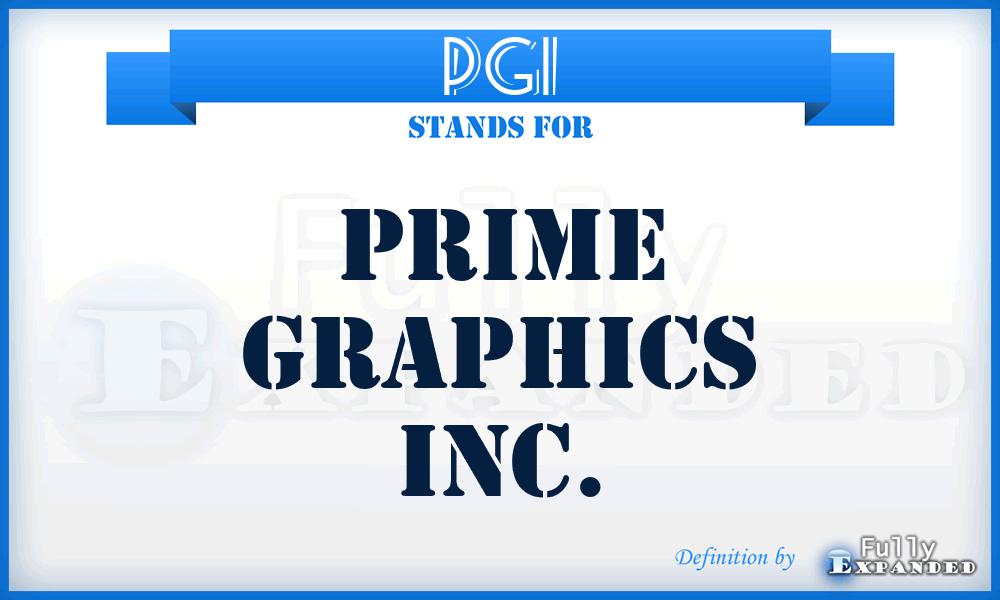 PGI - Prime Graphics Inc.