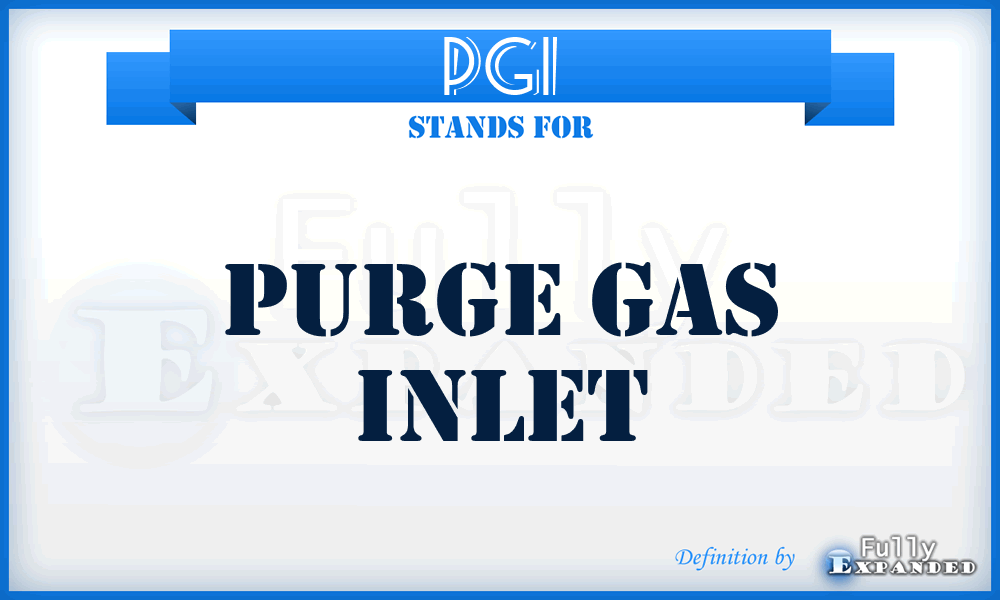 PGI - Purge Gas Inlet