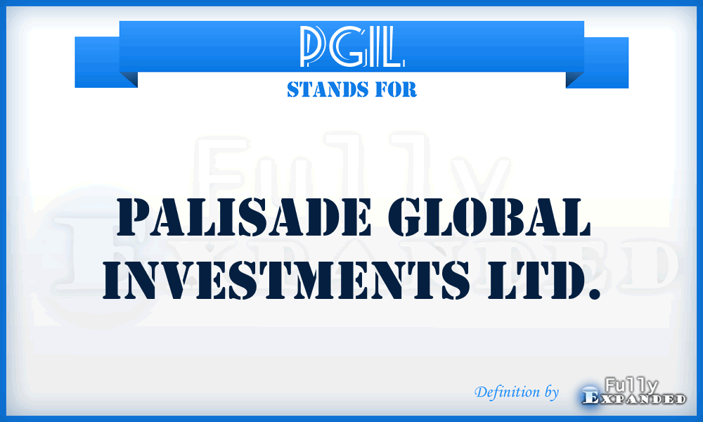 PGIL - Palisade Global Investments Ltd.