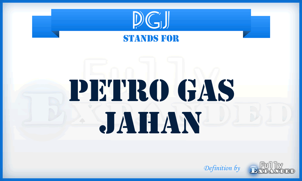 PGJ - Petro Gas Jahan