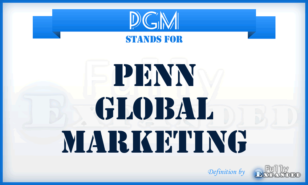 PGM - Penn Global Marketing