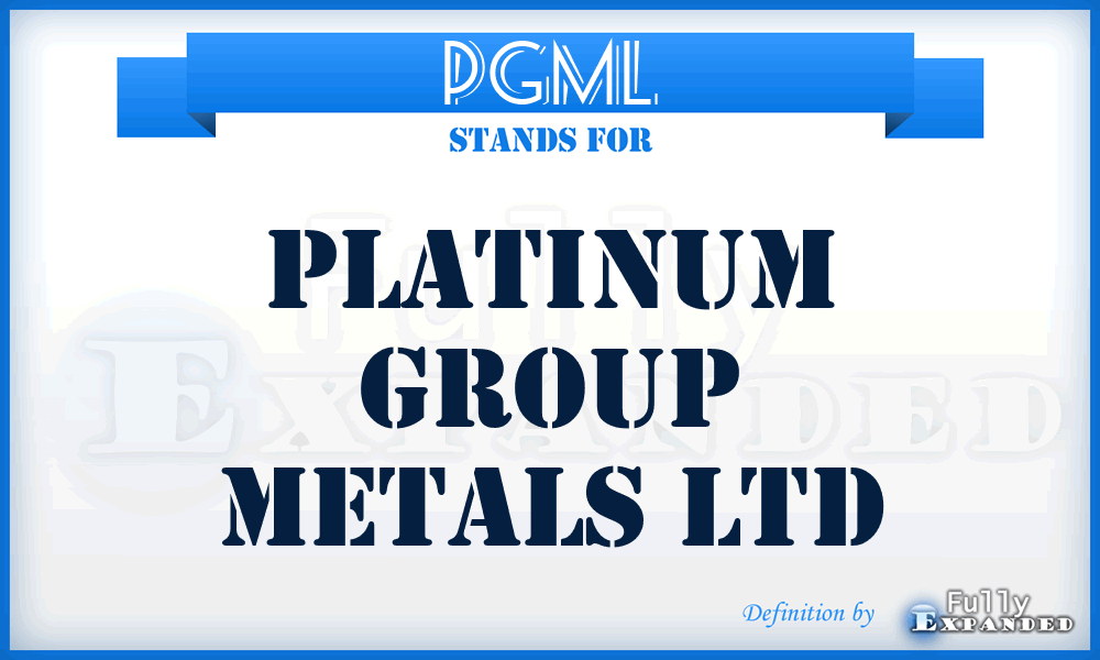 PGML - Platinum Group Metals Ltd