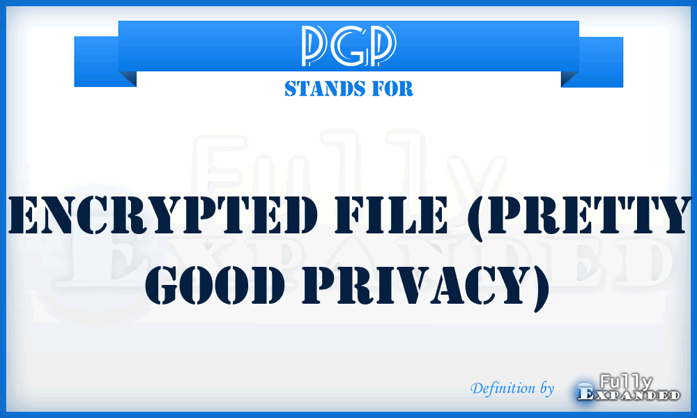 PGP - Encrypted file (Pretty Good Privacy)