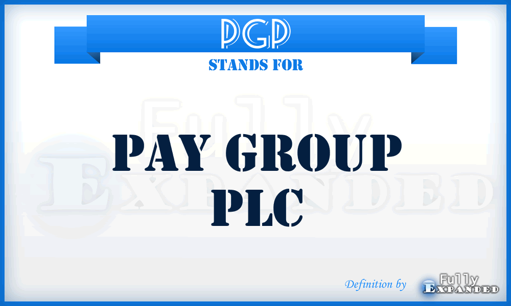 PGP - Pay Group PLC