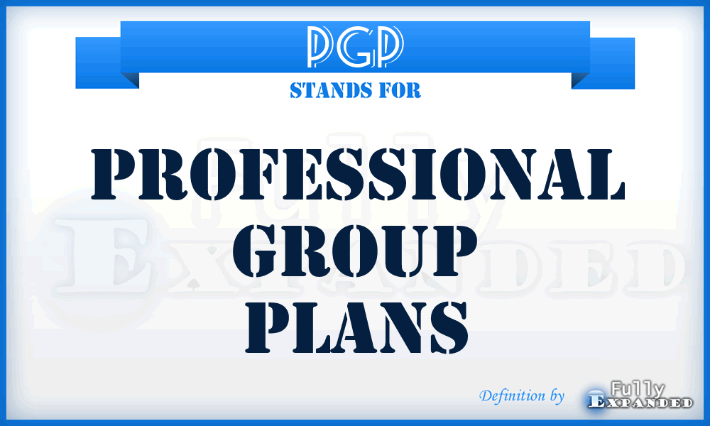 PGP - Professional Group Plans