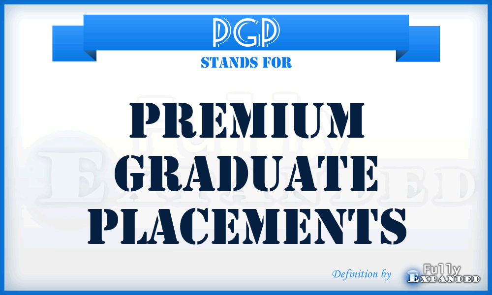 PGP - Premium Graduate Placements