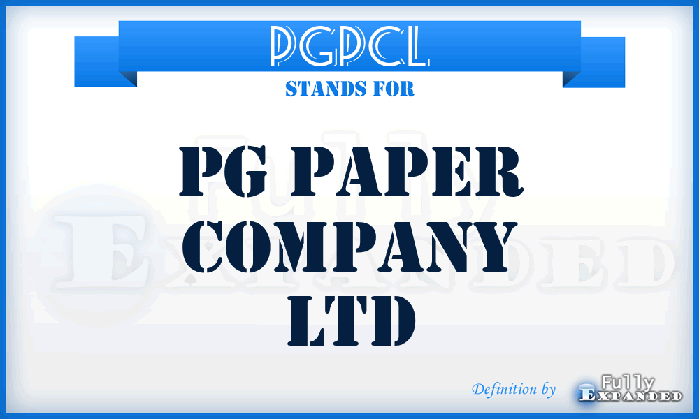 PGPCL - PG Paper Company Ltd