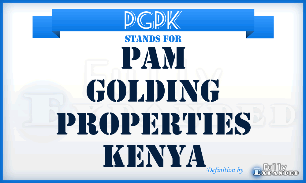 PGPK - Pam Golding Properties Kenya
